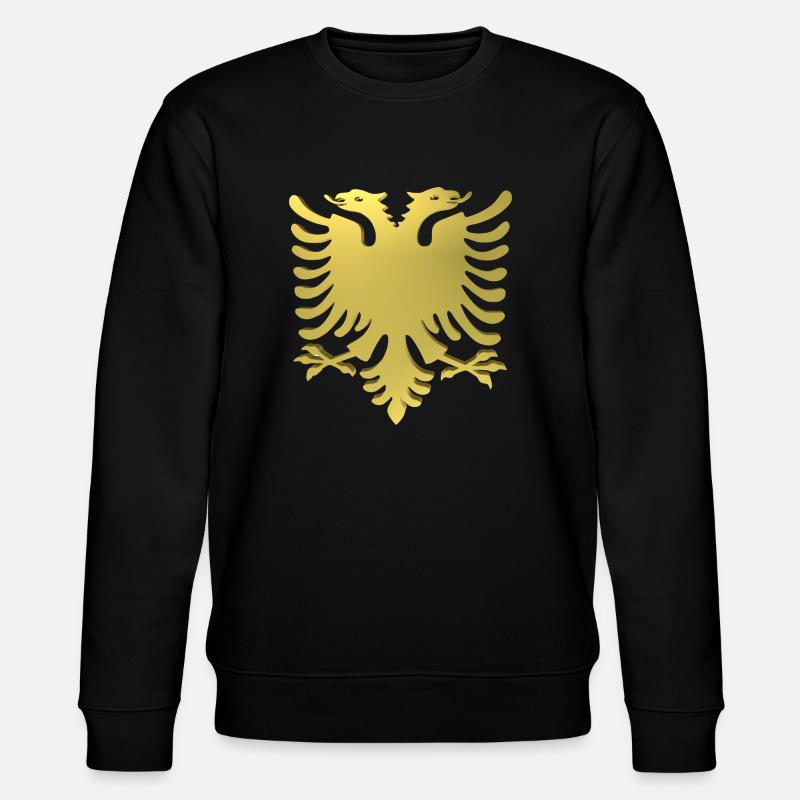 Shqiponja Gold - Stanley/Stella Unisex Bio-Sweatshirt CHANGER  - Schwarz
