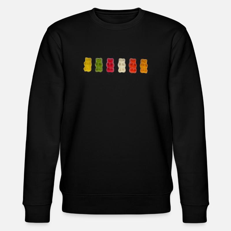 Gummibären - Stanley/Stella Unisex Bio-Sweatshirt CHANGER  - Schwarz