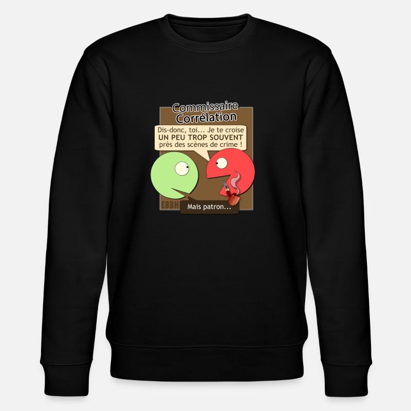 Commissaire Corrélation - Sweat bio CHANGER Stanley/Stella Unisexe - noir