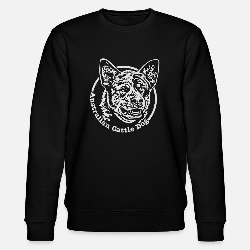 532 Australian Cattle Dog - Stanley/Stella Unisex Bio-Sweatshirt CHANGER  - Schwarz