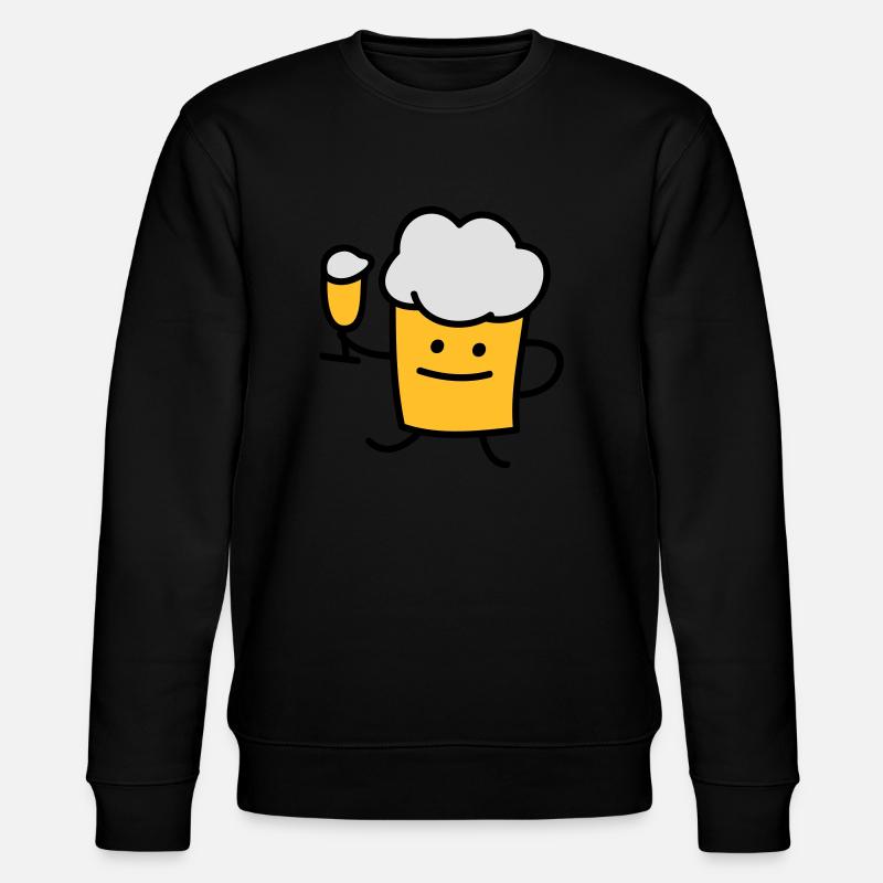 Bier mit Bier - Stanley/Stella Unisex Bio-Sweatshirt CHANGER  - Schwarz