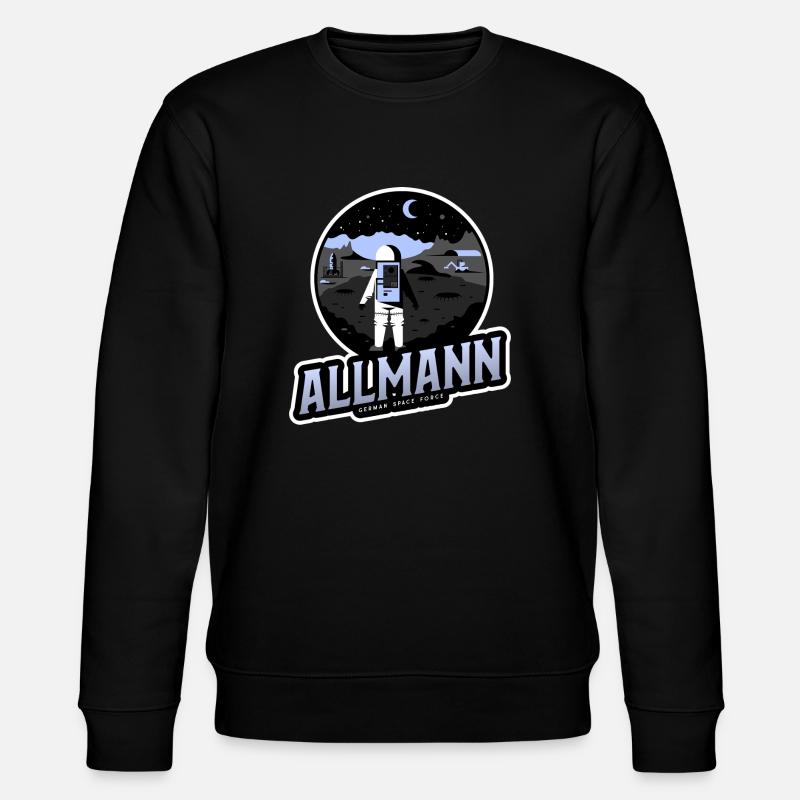 Allmann - german space force - Stanley/Stella Unisex Bio-Sweatshirt CHANGER  - Schwarz