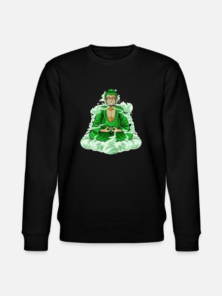 Weed Buddha Shirt - Stanley/Stella Unisex Bio-Sweatshirt CHANGER - Schwarz