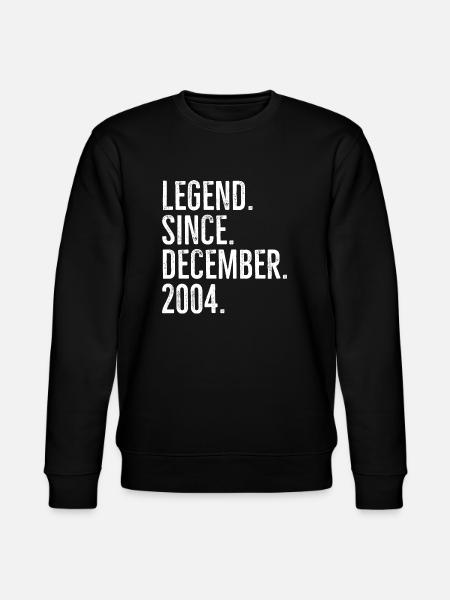 Legend Since December 2004 - Stanley/Stella CHANGER Unisex Organic Sweatshirt - black