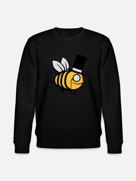 Sir Bee Top Hat - Stanley/Stella CHANGER Unisex Organic Sweatshirt - black