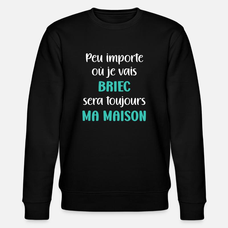 Briec maison - Sweat bio CHANGER Stanley/Stella Unisexe - noir
