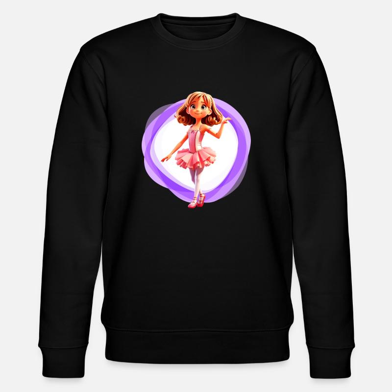 Ballett Mädchen lila - Stanley/Stella Unisex Bio-Sweatshirt CHANGER  - Schwarz