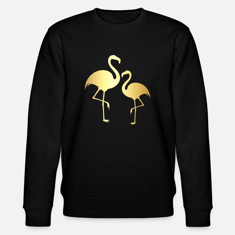 Flamingo doré - Sweat bio CHANGER Stanley/Stella Unisexe - noir