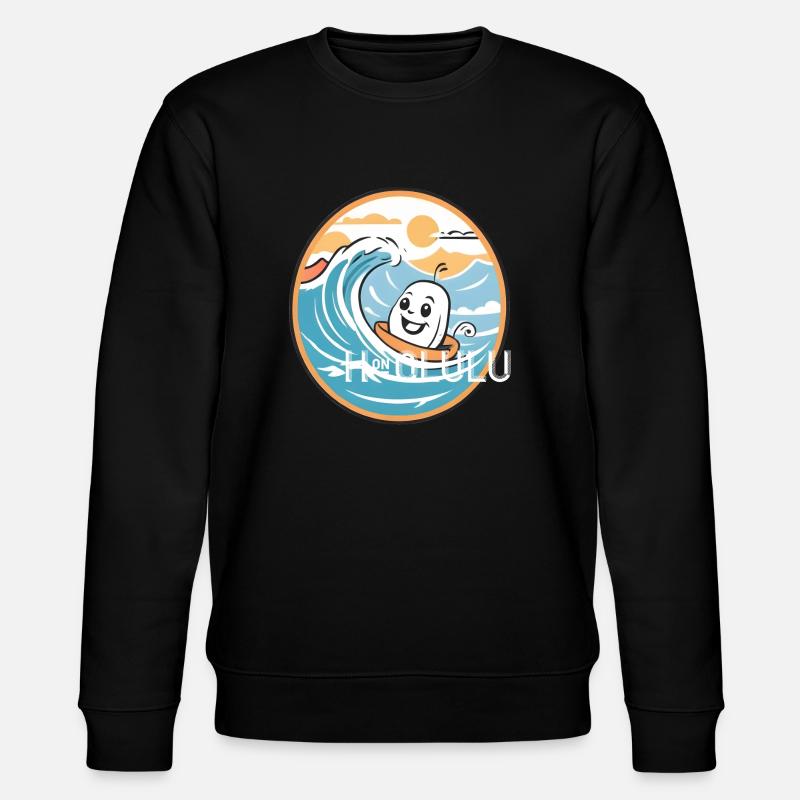 Honolulu Hawaii USA Geschenk Geschenkidee - Stanley/Stella Unisex Bio-Sweatshirt CHANGER  - Schwarz