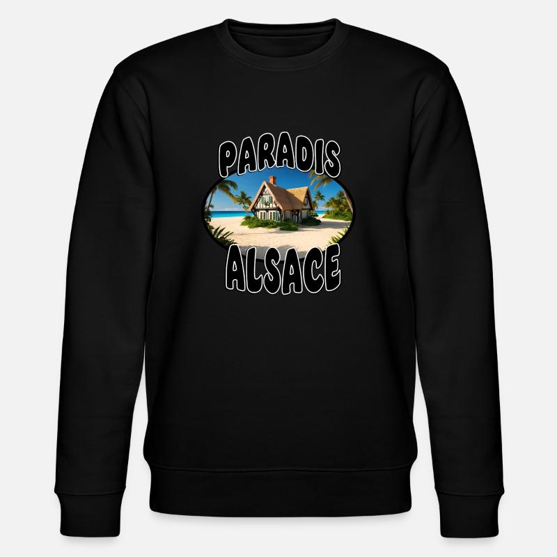 Paradies Elsass - Stanley/Stella Unisex Bio-Sweatshirt CHANGER  - Schwarz