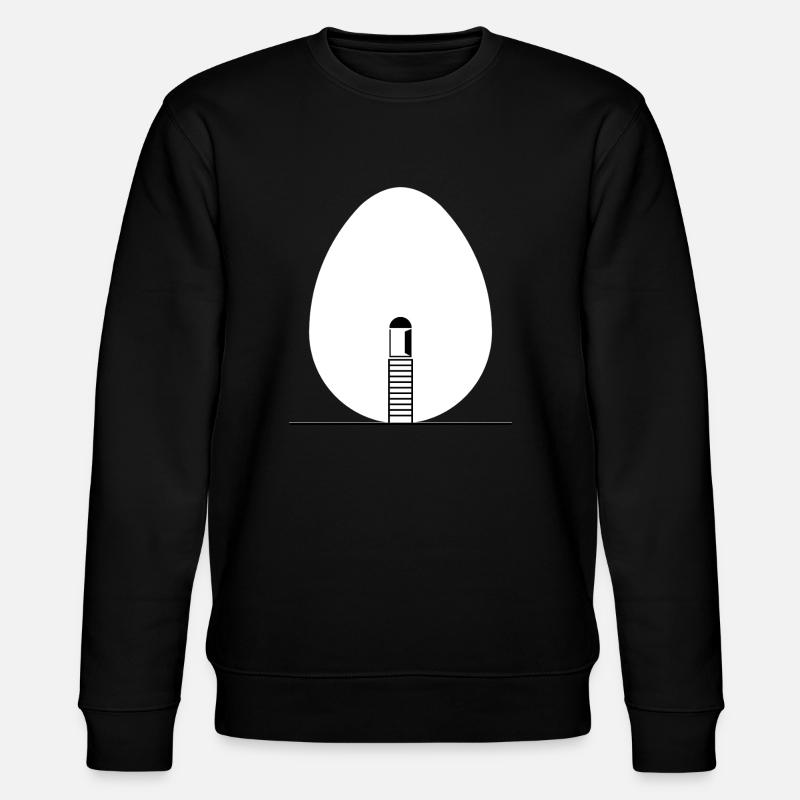 Egg Egg Egg - Stanley/Stella CHANGER Unisex Organic Sweatshirt - black