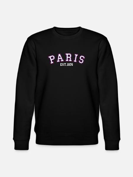 Paris gegründet 1976 - Stanley/Stella Unisex Bio-Sweatshirt CHANGER - Schwarz