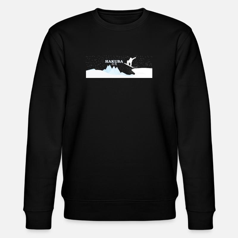 Hakuba Snowboard - Stanley/Stella Unisex Bio-Sweatshirt CHANGER  - Schwarz