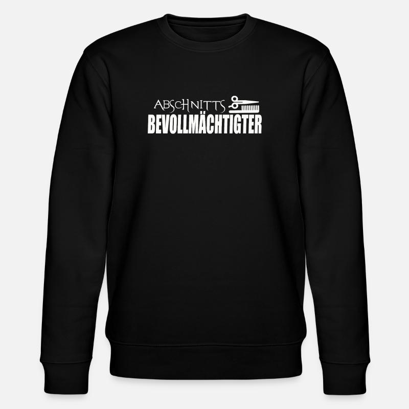 ABSCHNITTSBEVOLLMÄCHTIGTER - Stanley/Stella Unisex Bio-Sweatshirt CHANGER  - Schwarz
