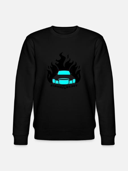 /8 Flame01 2C - Stanley/Stella Unisex Bio-Sweatshirt CHANGER - Schwarz