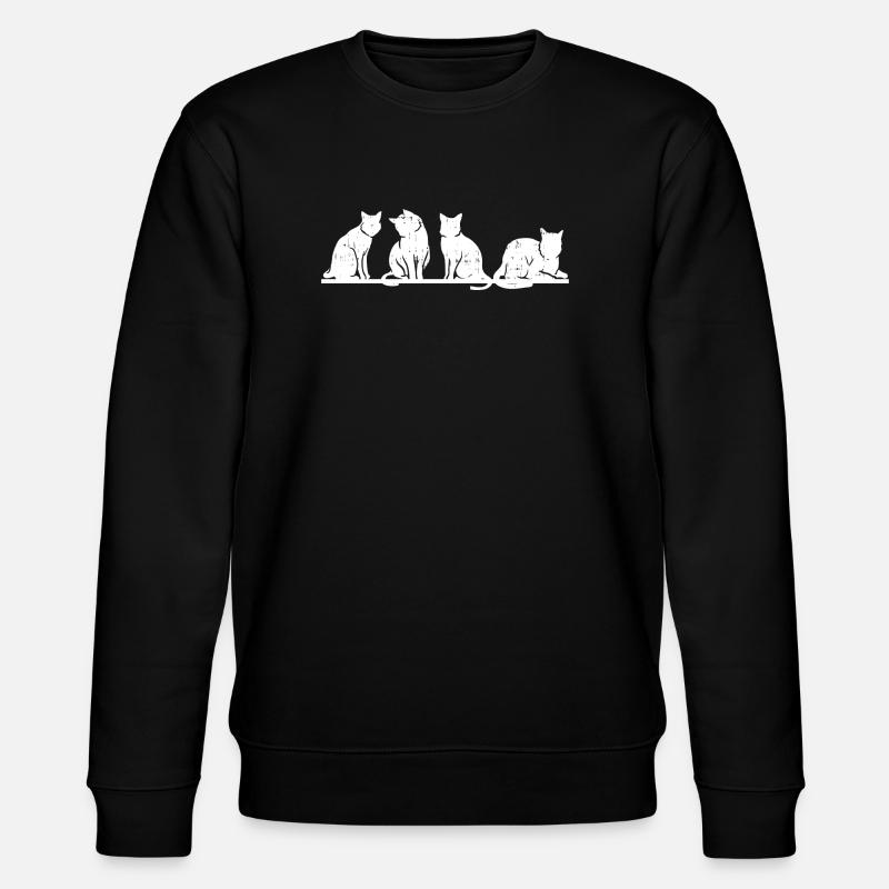 Silhouette de chat - Sweat bio CHANGER Stanley/Stella Unisexe - noir