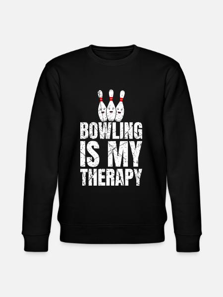 Bowling Is My Therapy - Stanley/Stella CHANGER Unisex Organic Sweatshirt - black