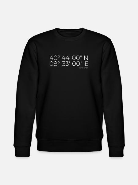 Coordonnées : Sassari, Sardaigne, Italie - Sweat bio CHANGER Stanley/Stella Unisexe - noir
