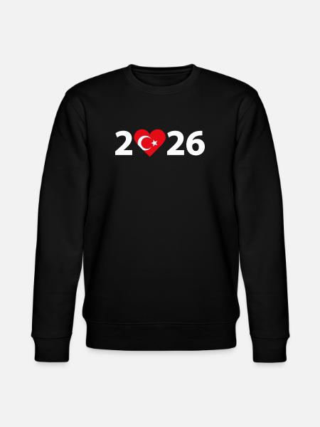 I love Türkei 2026, Urlaub in der Türkei 2026 - Stanley/Stella Unisex Bio-Sweatshirt CHANGER  - Schwarz