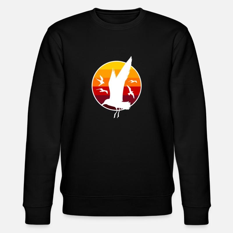 Möwen - Stanley/Stella Unisex Bio-Sweatshirt CHANGER  - Schwarz