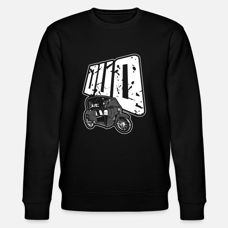 Duo DDR Dreirad - Moped - Stanley/Stella Unisex Bio-Sweatshirt CHANGER  - Schwarz