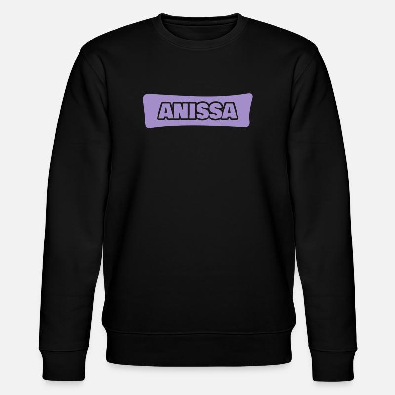 Anissa als Vorname - Stanley/Stella Unisex Bio-Sweatshirt CHANGER  - Schwarz