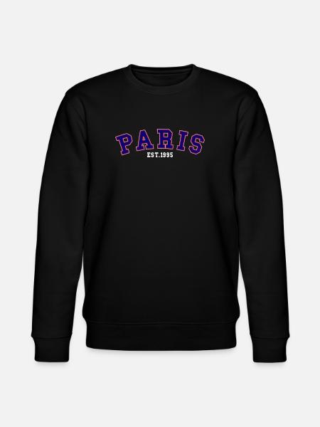 PARIS_EST_1995 - Stanley/Stella CHANGER Unisex Organic Sweatshirt - black
