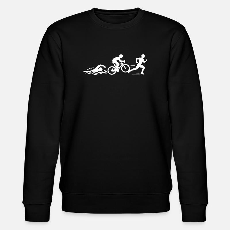 Triathlon Silhouette Sport - Stanley/Stella CHANGER Unisex Organic Sweatshirt - black