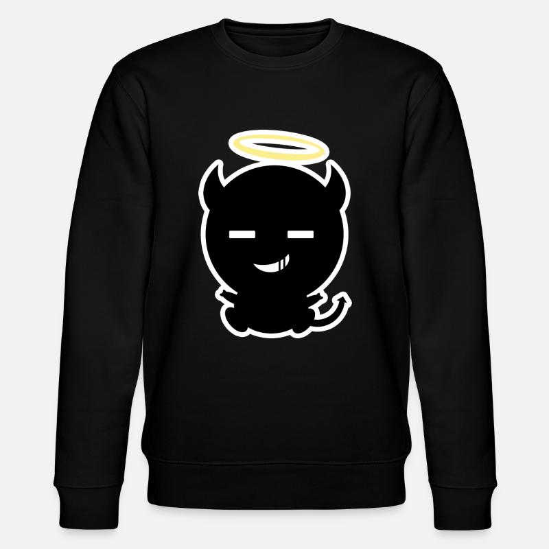 Little baby devil angel - Stanley/Stella CHANGER Unisex Organic Sweatshirt - black