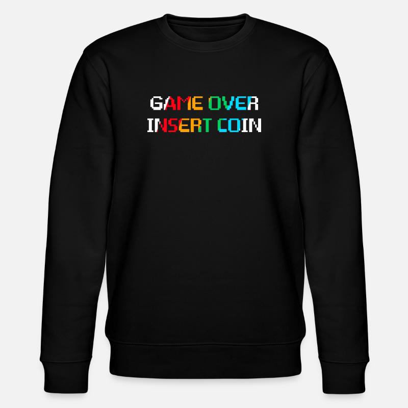 Game Over Insert Coin (foncé) - Sweat bio CHANGER Stanley/Stella Unisexe - noir