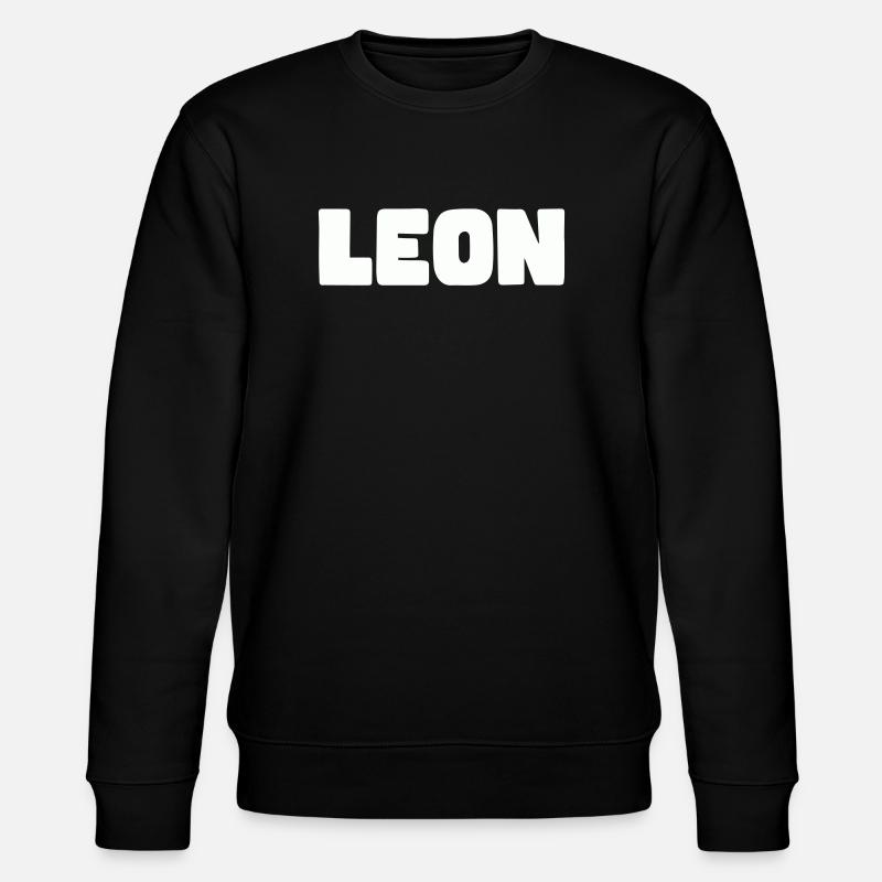 Leon Name - Stanley/Stella CHANGER Unisex Organic Sweatshirt - black