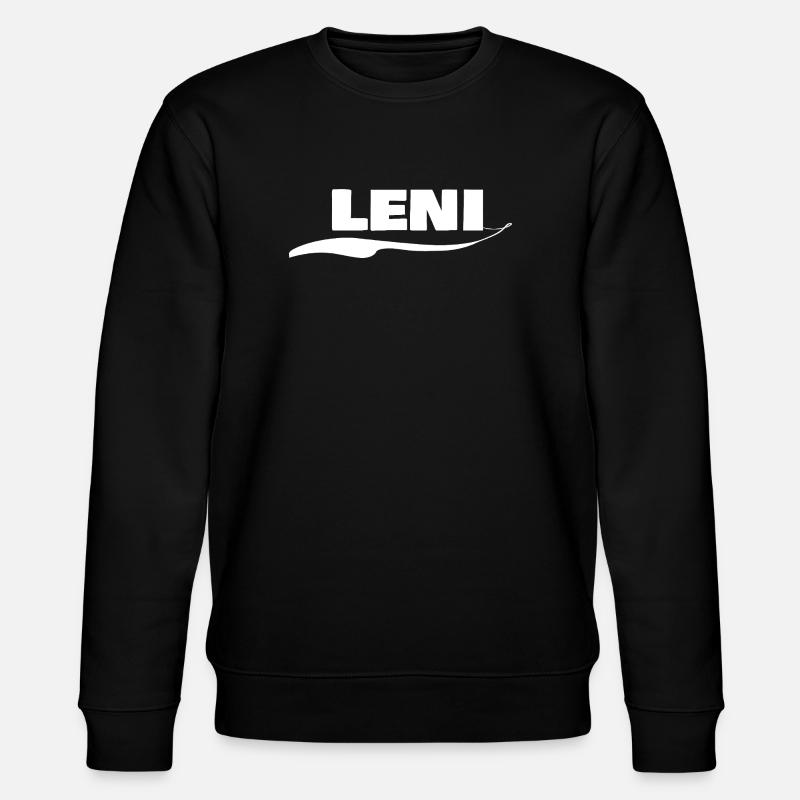 First name Leni - Stanley/Stella CHANGER Unisex Organic Sweatshirt - black