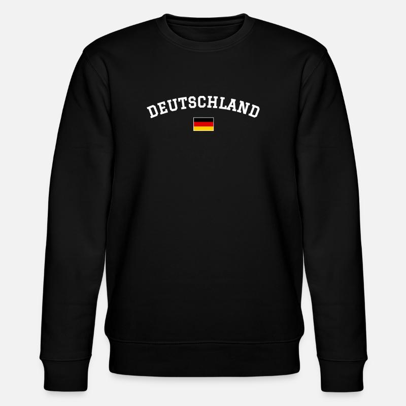 Germany Flag Minimum - Stanley/Stella CHANGER Unisex Organic Sweatshirt - black