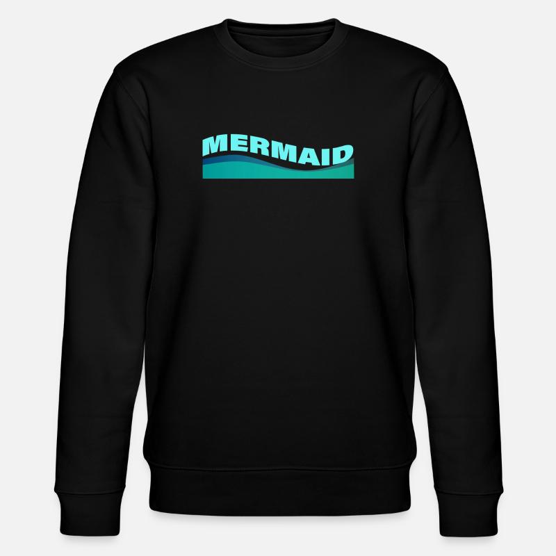 MERMAID - Stanley/Stella Unisex Bio-Sweatshirt CHANGER  - Schwarz