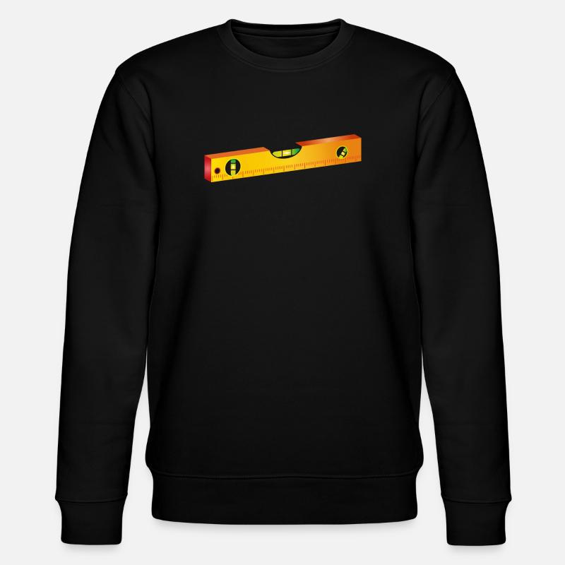 Wasserwaage,Richtwaage oder Maurerwaage - Stanley/Stella Unisex Bio-Sweatshirt CHANGER  - Schwarz