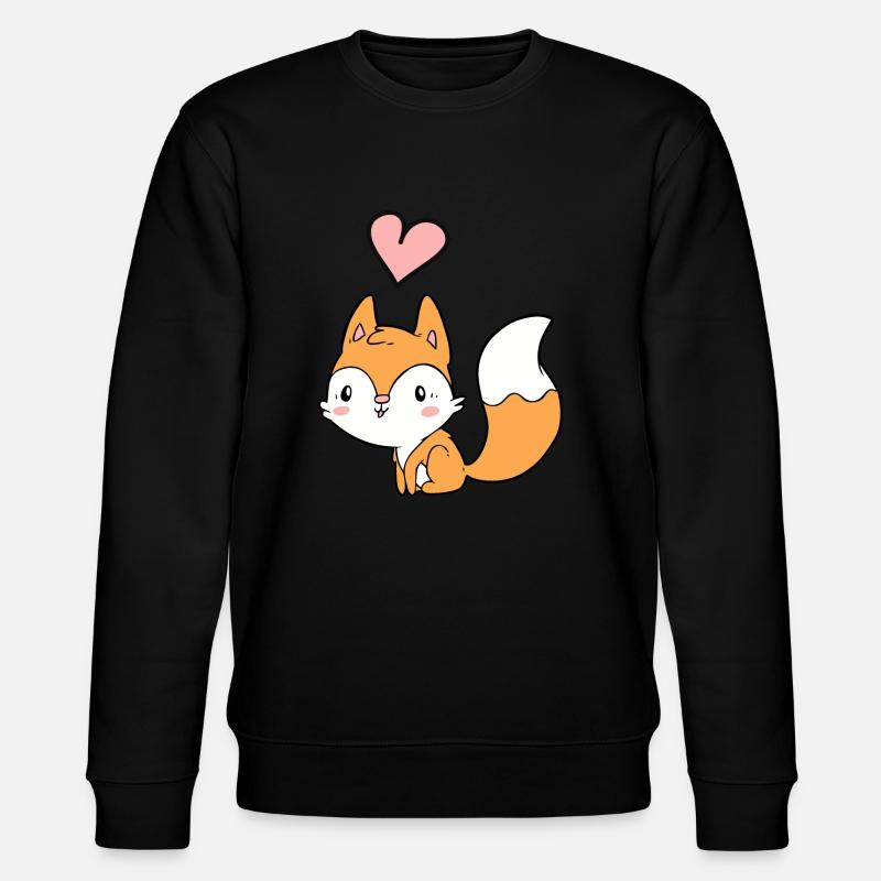 Fox - Stanley/Stella CHANGER Unisex Organic Sweatshirt - black