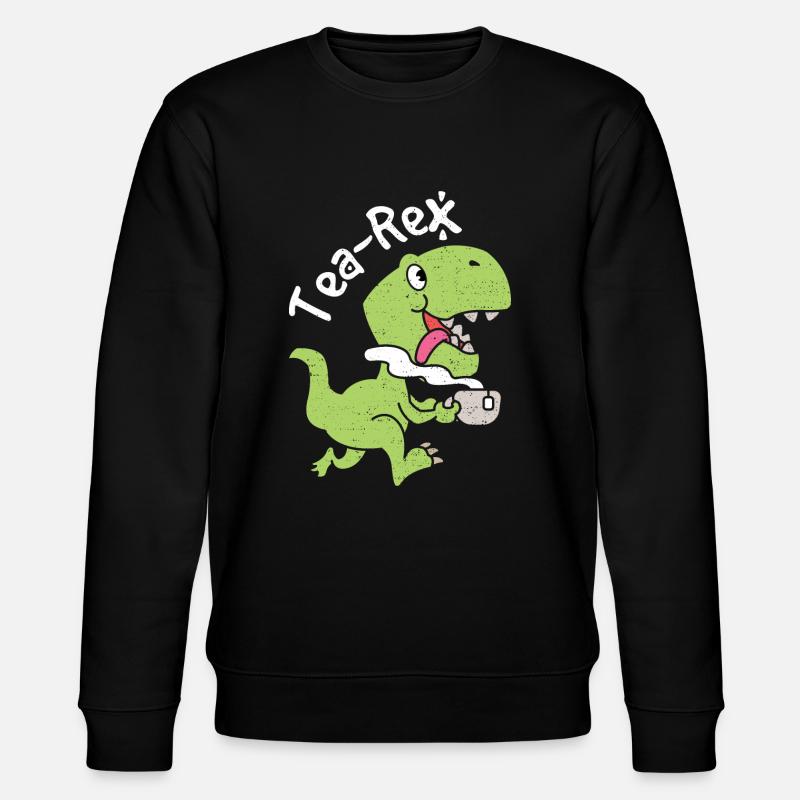 Tea Rex - Tee - Stanley/Stella Unisex Bio-Sweatshirt CHANGER  - Schwarz