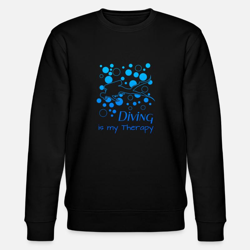 Diving Scuba Diving Tauchen - Stanley/Stella Unisex Bio-Sweatshirt CHANGER  - Schwarz