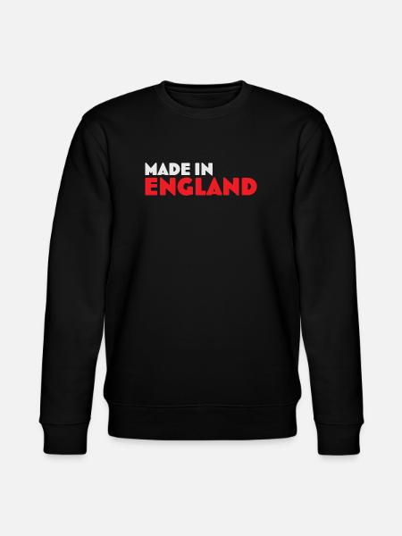 Made in England Emblem Tee - Stanley/Stella CHANGER Unisex Organic Sweatshirt - black