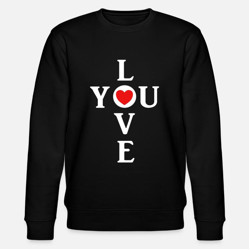 Je t’aime Je t’aime - Sweat bio CHANGER Stanley/Stella Unisexe - noir