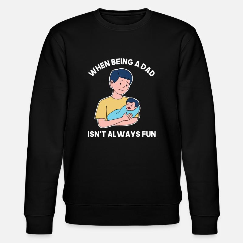 Father's Day strong design - Stanley/Stella CHANGER Unisex Organic Sweatshirt - black