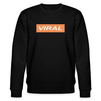 VIRAL - Stanley/Stella Unisex Bio-Sweatshirt CHANGER  - Schwarz - Vorne - Nik (191cm) & Marisol (170cm)