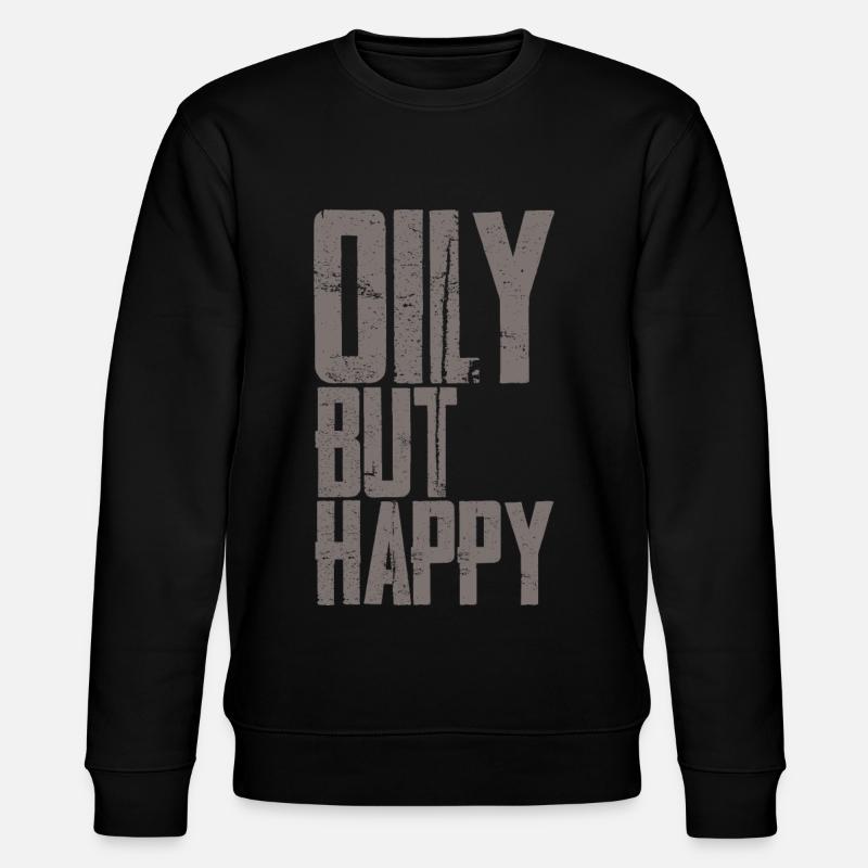 Huileux mais heureux 3 - Sweat bio CHANGER Stanley/Stella Unisexe - noir