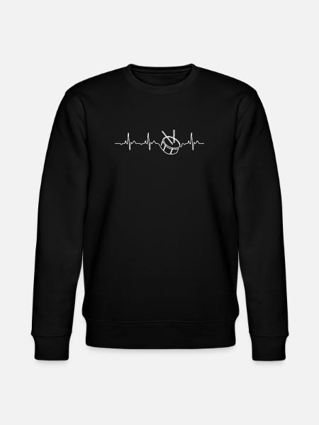 Percussion Heartbeat Marching Band Gif - Stanley/Stella CHANGER Unisex Organic Sweatshirt - black