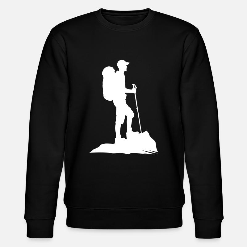 Wander Wanderer Wanderung - Stanley/Stella Unisex Bio-Sweatshirt CHANGER  - Schwarz