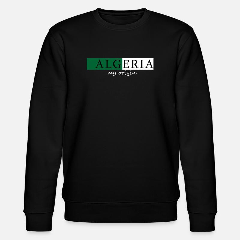 Algerien Meine Herkunft - Stanley/Stella Unisex Bio-Sweatshirt CHANGER  - Schwarz