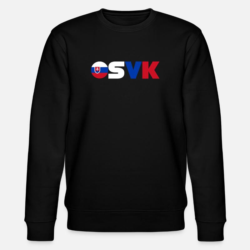 Slowakei - Stanley/Stella Unisex Bio-Sweatshirt CHANGER  - Schwarz