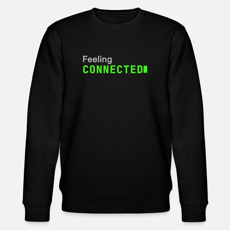 Feeling connected | Developer mood - Stanley/Stella CHANGER Unisex Organic Sweatshirt - black