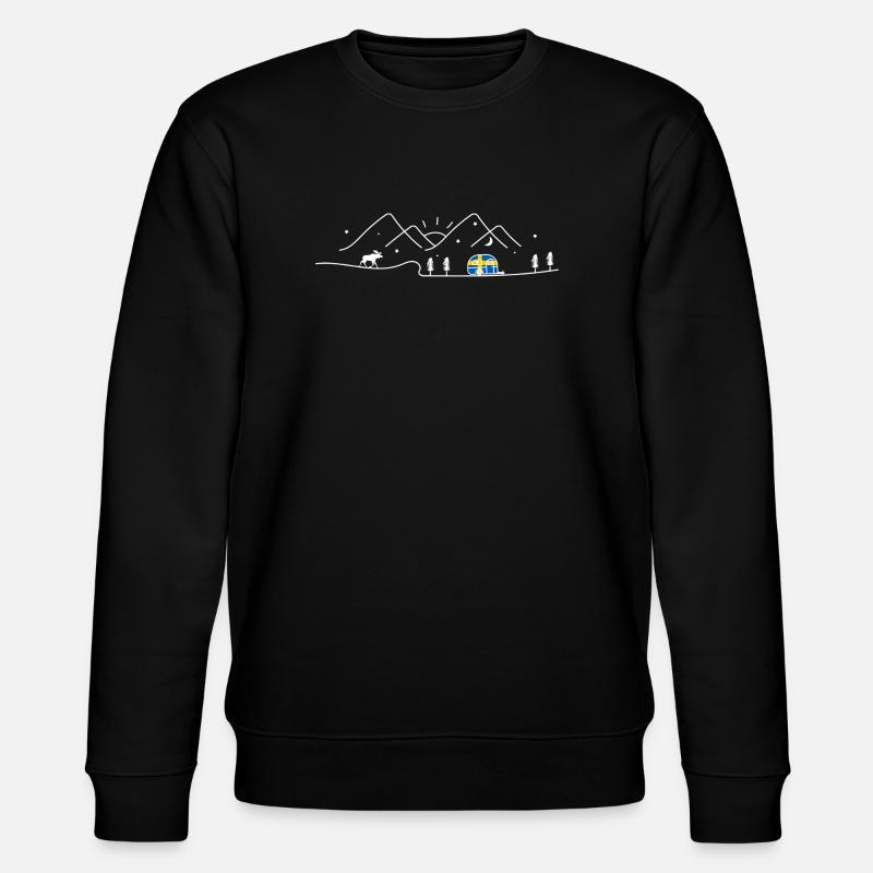 Suède Camping Caravan Sverige Design - Sweat bio CHANGER Stanley/Stella Unisexe - noir