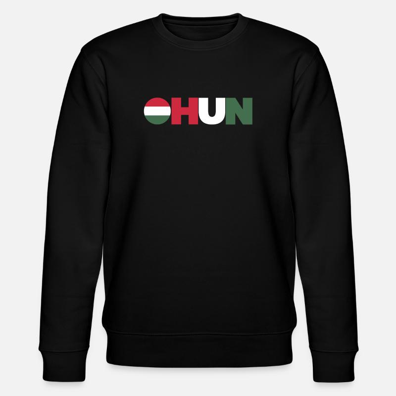 Ungarn - Stanley/Stella Unisex Bio-Sweatshirt CHANGER  - Schwarz